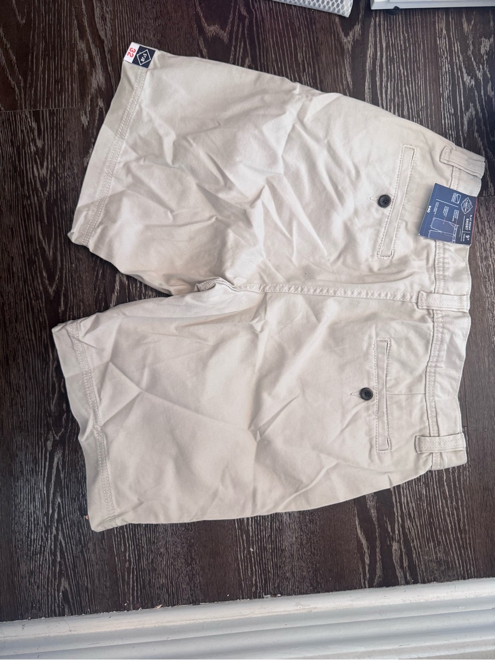 St. John's Bay Men's Flat-Front Khaki Shorts